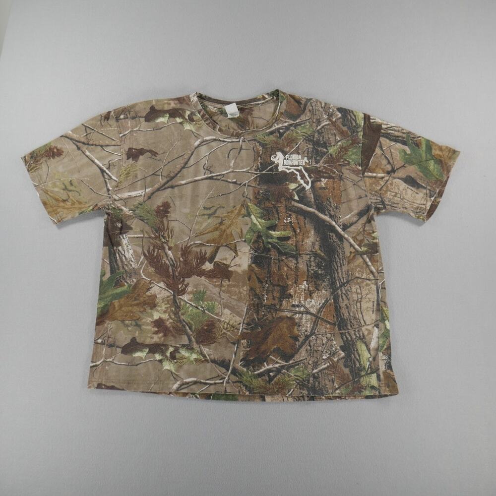 Code‎ V Florida Bowhunter Camo Tee Mens Size XL Boxy Fit Hunting